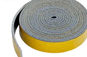 HT800 Grey Silicone Sponge Rubber Strip Self Adhesive